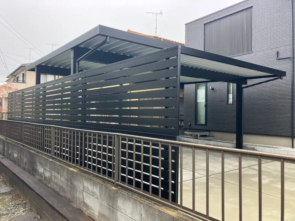 サイドパネル付き 施工事例