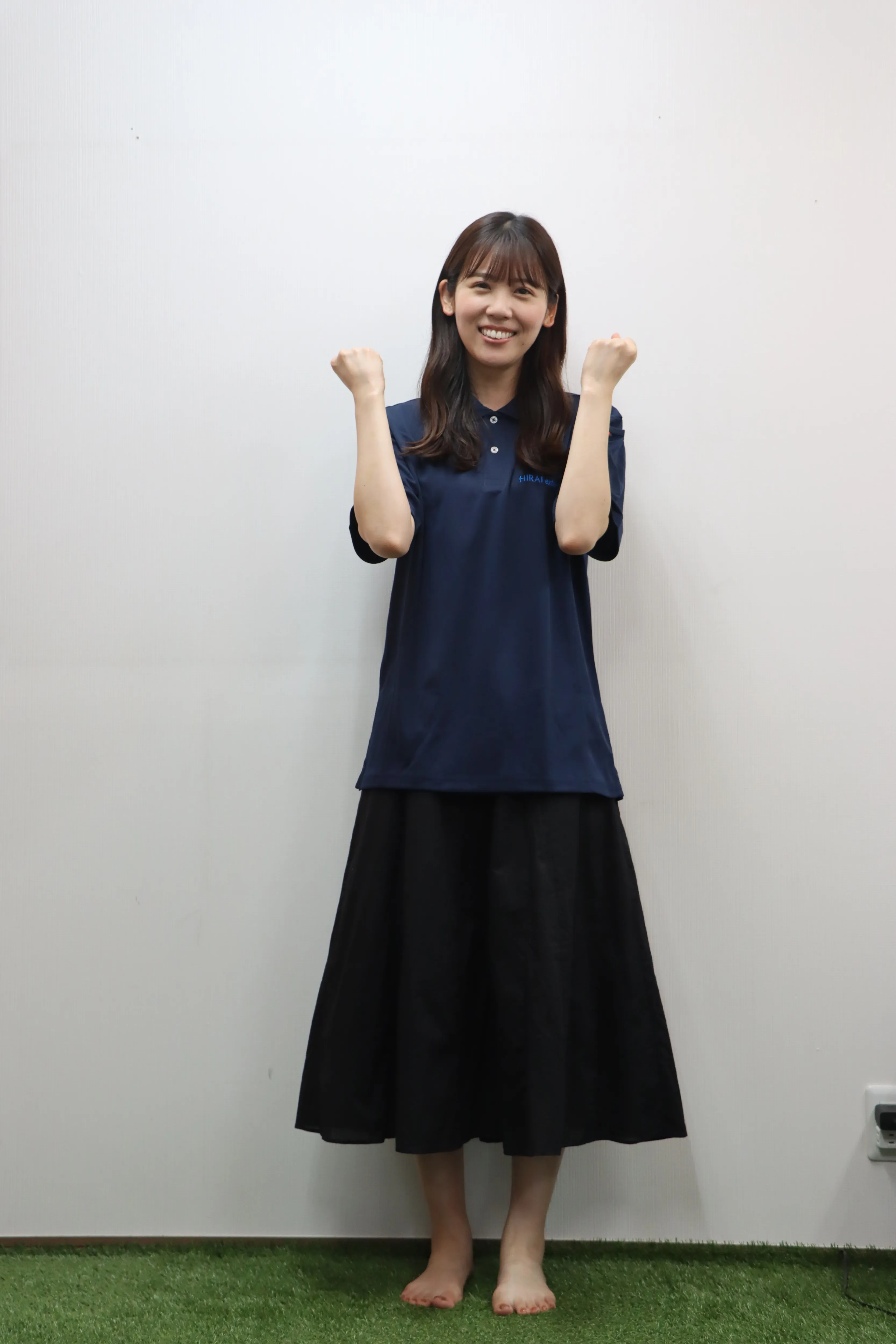 ガッツポーズのスタッフ