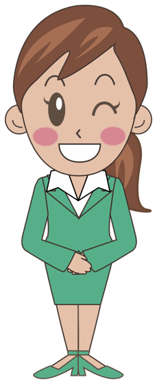 ウインクするヒラエちゃん