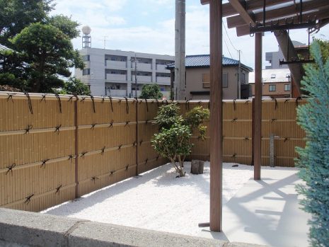 埼玉県東松山市　竹垣フェンスで和風な雰囲気 NO.103