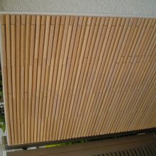 竹のイメージのタイルで和風な塀に NO.147の施工写真1