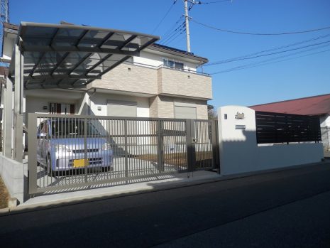 【白岡市】　クローズ外構で防犯対策 NO.371