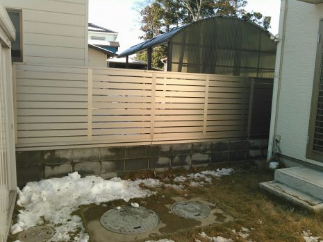 埼玉県さいたま市　目隠しフェンスを設置しました NO.392