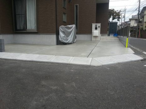 埼玉県春日部市　駐車場を土間コンクリート嵩上げ NO.354