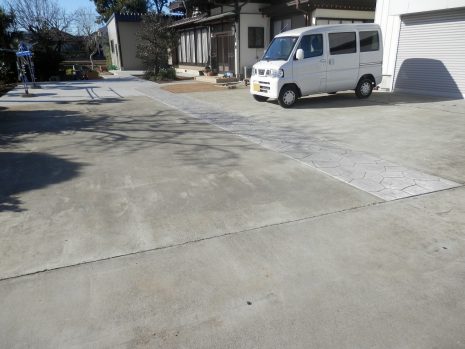 【久喜市】　土間とスタンプコンクリートでリフォーム NO.380