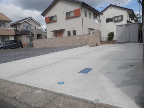 【久喜市】　2種類の化粧ブロックで門袖をオシャレに NO.314