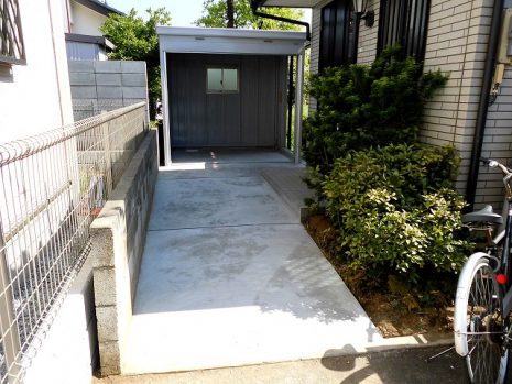 埼玉県上尾市　バイクライフを楽しめるようにしたエクステリア NO.278