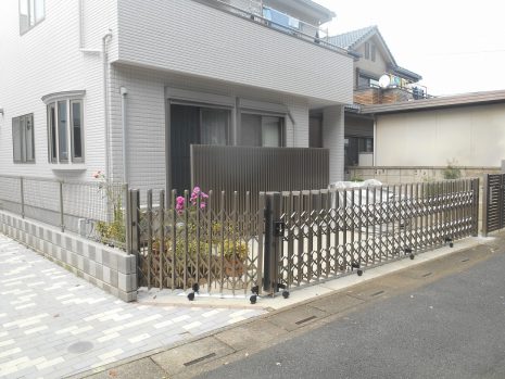 埼玉県さいたま市　オープン外構をクローズ外構へ変更 NO.311