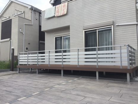 埼玉県越谷市　ウッドデッキにフェンスを設置 NO.326