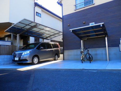 埼玉県上尾市　カーポート・サイクルポート・手摺 NO.350