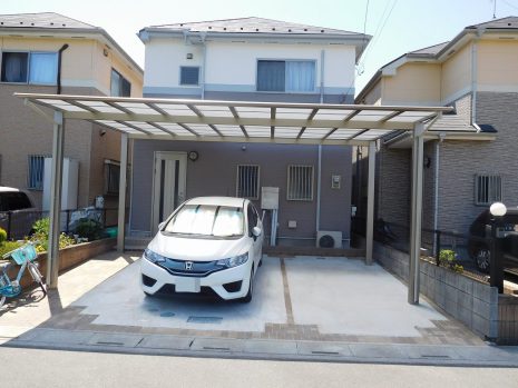 埼玉県のカーポート　シンプルなカーポート NO.453