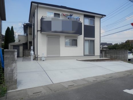 埼玉県越谷市　建物の回りをコンクリートで施工 NO.483