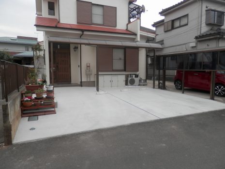 埼玉県さいたま市　塀を壊してオープン外構で開放感 NO.506