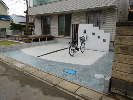 埼玉県越谷市　新築のセミクローズ外構 NO.520