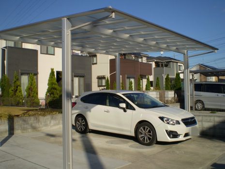 埼玉県のカーポート　駐車場工事とカーポート NO.526