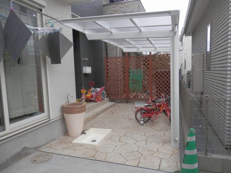 埼玉県さいたま市　アプローチをスタンプコンクリート NO.531