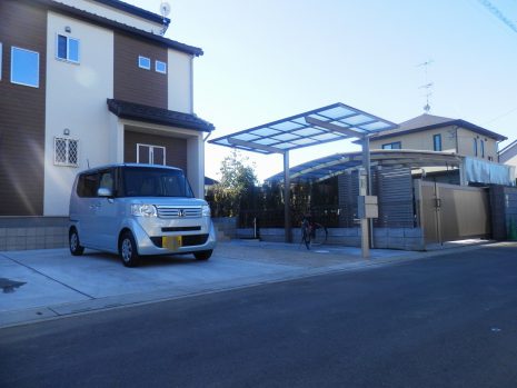 埼玉県幸手市　サイクルポートの設置 NO.543