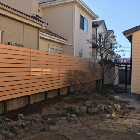 埼玉県北本市　目隠しフェンスの交換工事 NO.552