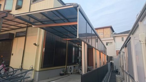 埼玉県のカーポート　セルフィのカーポート工事  NO.599