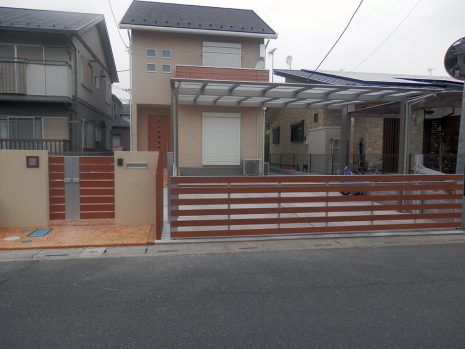 【久喜市】　同系色でまとめたオシャレなエクステリア NO.580
