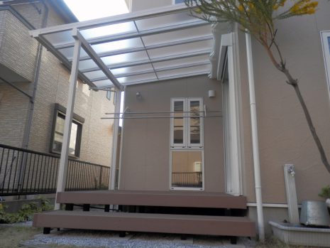 【久喜市】　屋根付きのウッドデッキ NO.593