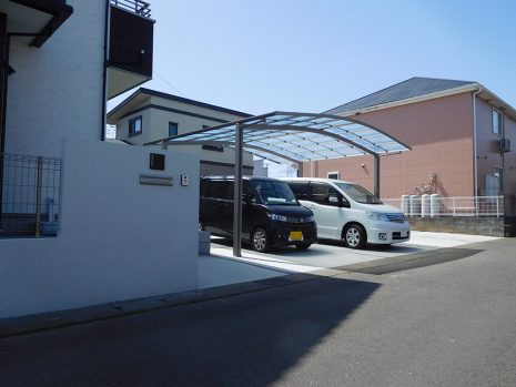 埼玉県のカーポート　ほとんどの外構工事させていただきました。NO.606
