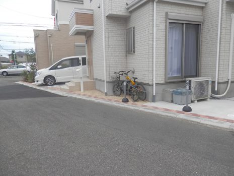 埼玉県上尾市　植木を無くしてスタンプコンクリートへ NO.641