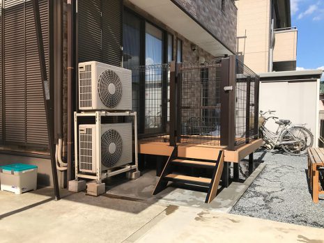 【白岡市】　ペットの為にフェンス付きのウッドデッキ NO.656