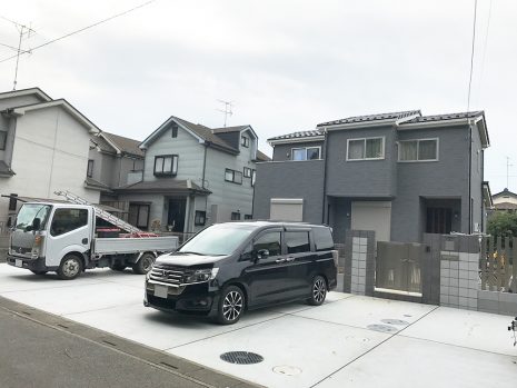 【蓮田市】　駐車場4台分の土間コンクリート NO.693