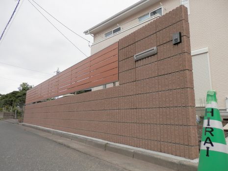 埼玉県行田市　塀工事と目隠しフェンスを施工 NO.679