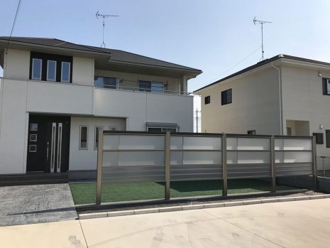 埼玉県羽生市　目隠しフェンスで強風対策 NO.726