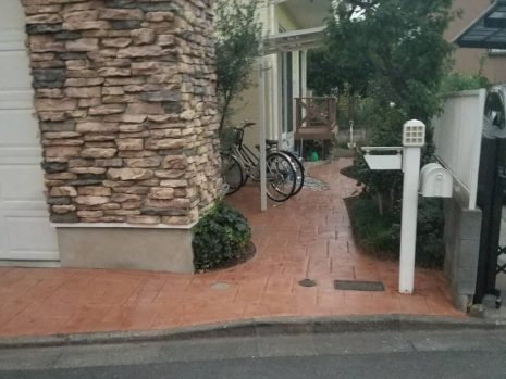 埼玉県所沢市　スタンプコンクリートでリフォーム NO.758