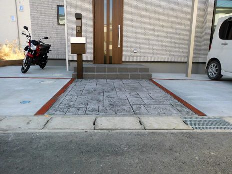 千葉県野田市 コンパクトなオープン外構 NO.774