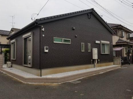 埼玉県のカーポート 宅配BOX付き門柱 NO.905