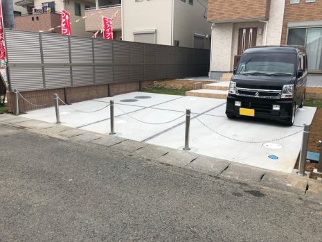 埼玉県行田市　境界に目隠しフェンス NO.895