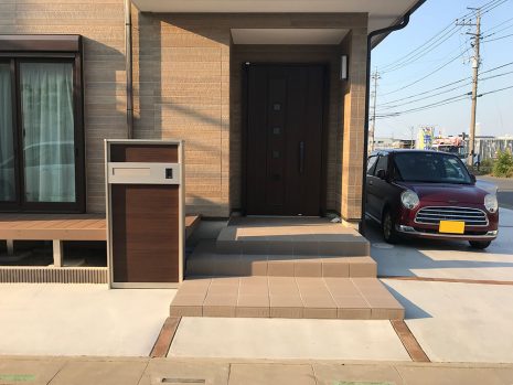 埼玉県越谷市 ウッドデッキとフェンスで目隠しエリア NO.900