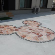 ディズニーキャラの石貼り施工 NO.926の施工写真メイン