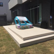 タイルデッキと芝生 NO.940の施工写真メイン
