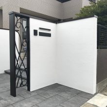 お洒落な門袖はフィオーレスクリーンで NO.943の施工写真メイン