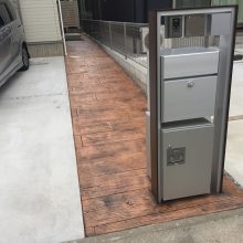 アプローチにウッドプランク NO.945の施工写真メイン