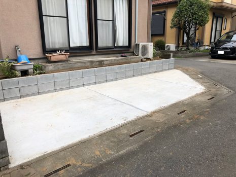 埼玉県上尾市　庭を駐車場にリフォーム NO.972