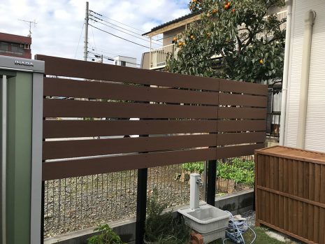 埼玉県川口市　目隠しにデコウッドフェンス NO.1010