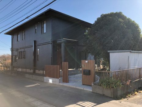 埼玉県さいたま市 門まわりを木目に NO.1041