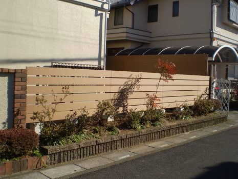 埼玉県幸手市　オリジナルフェンスで目隠し NO.1055