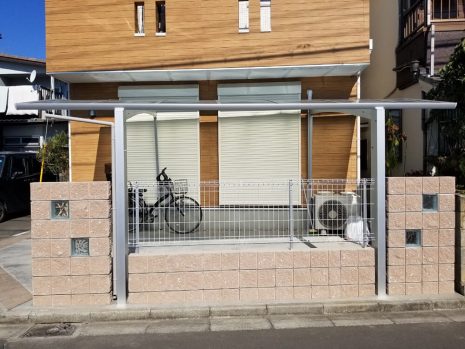 埼玉県のカーポート　カーポートの柱に合わせて NO.1069