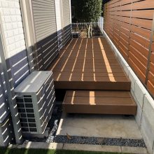 犬走りにウッドデッキ NO.1084の施工写真メイン