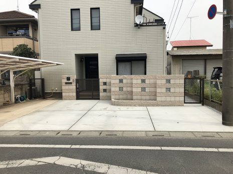 埼玉県北本市　門廻りを新しく NO.1090
