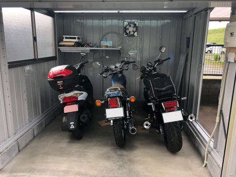 埼玉県さいたま市　バイクガレージで愛車を格納  NO.1095