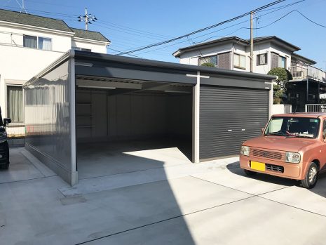 千葉県野田市　2連棟のガレージ NO.1107