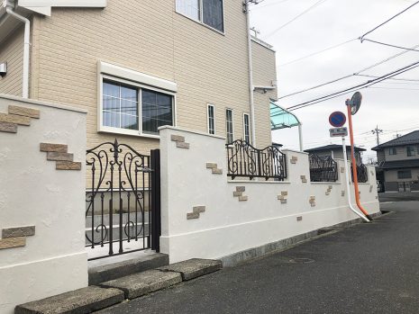 埼玉県宮代町 門塀をオシャレに NO.1104